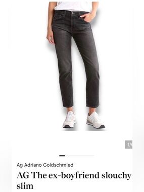 AG Ex-Boyfriend
mid-rise slouchy slim
27
Washed black
EUC